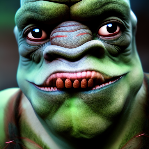 beautiful DSLR photo of an ogre