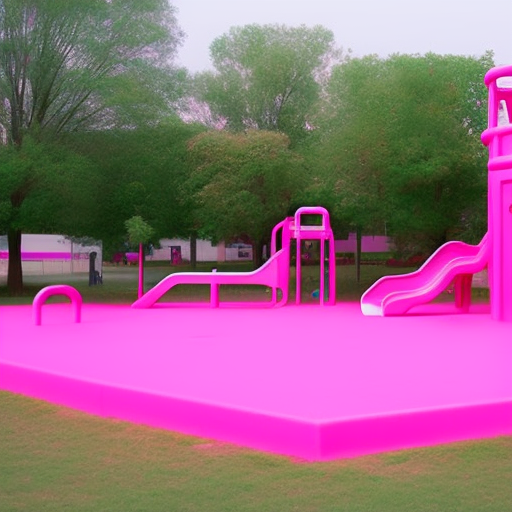 pink plastic playground