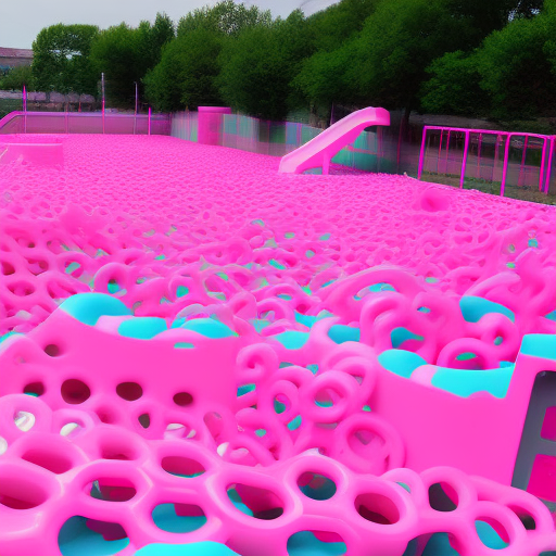 pink plastic playground