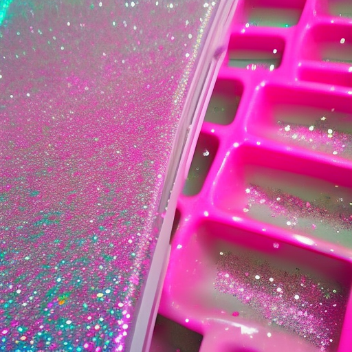 all pink plastic playground sequins sparkle glitter