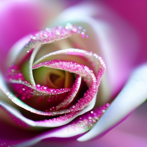 soft photography closeup macro glitter rose flower