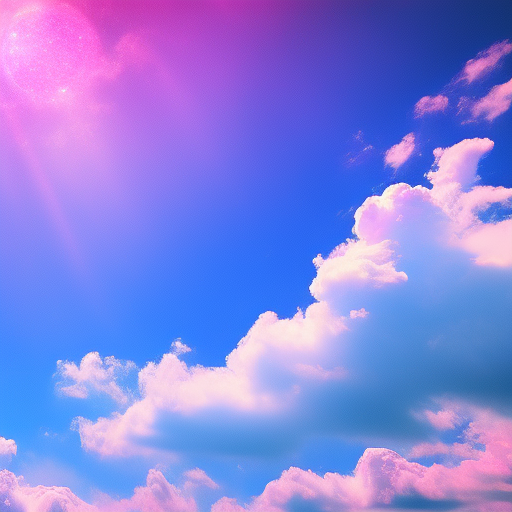 pink smoke glitter clouds sky moon