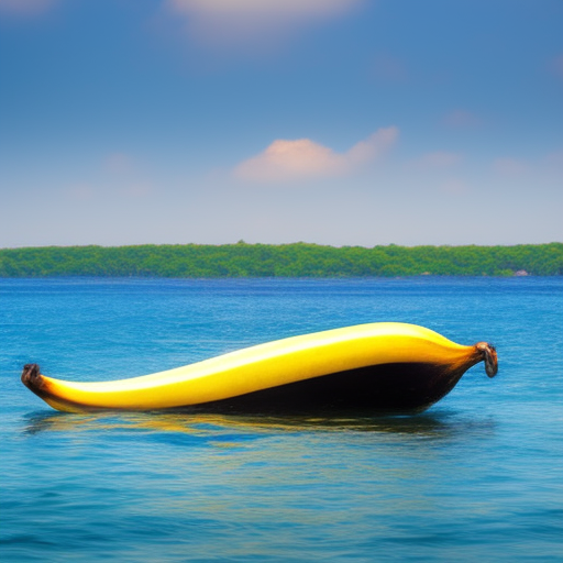 A banana on a boat