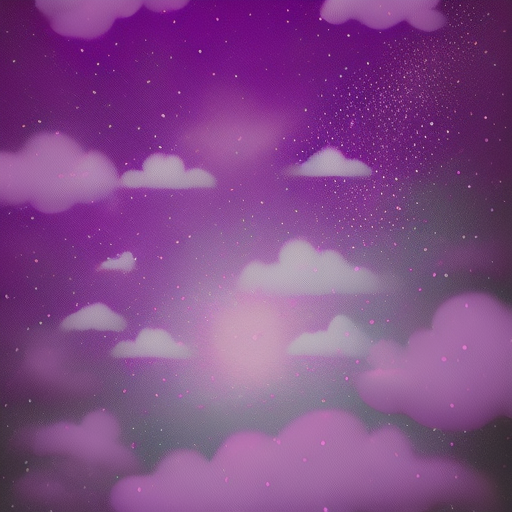 pink purple glitter sparkle stars clouds