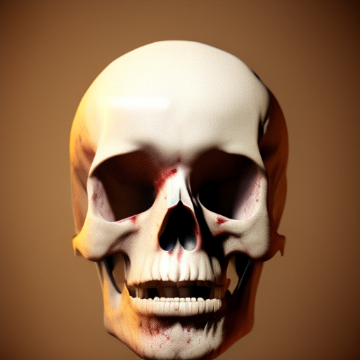 a realistic skull, turning into dust, dramatic lighting, 8k