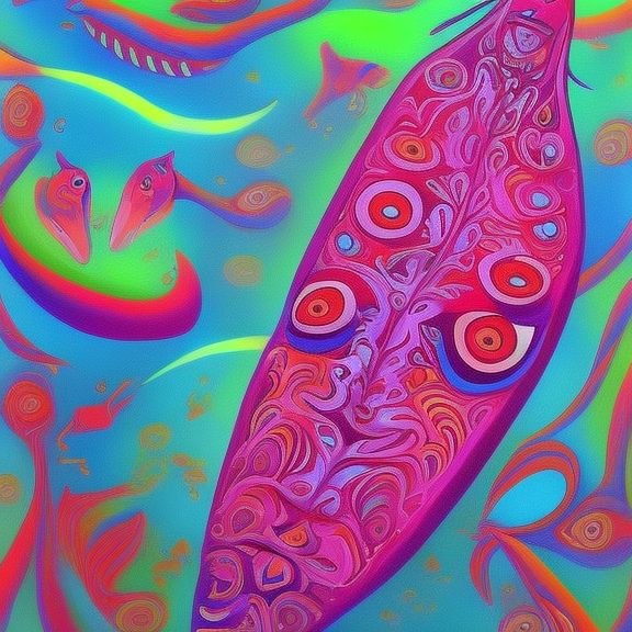 Psychedelic salmon