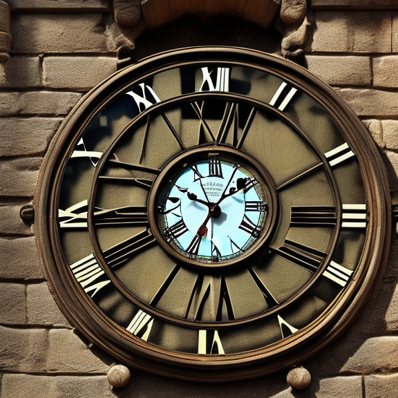 an antique clock in a old house