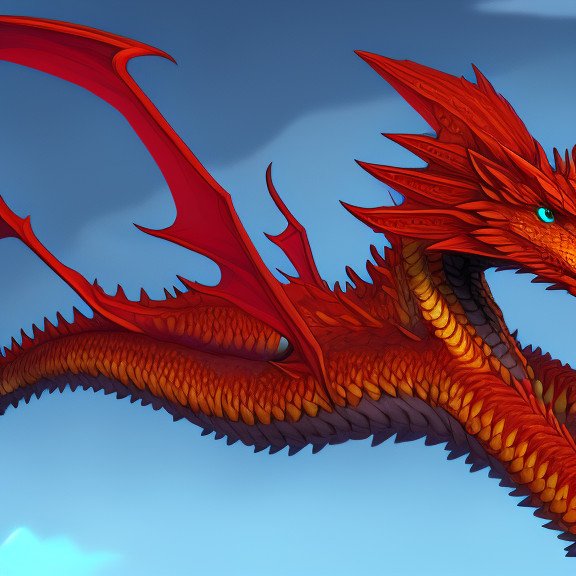 a fantasy dragon, detailed, digital art