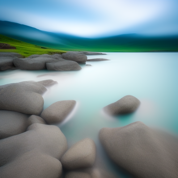 long exposure ultrarealistic landscape
