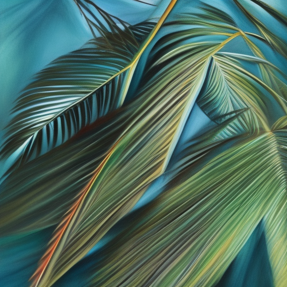 palm fronds