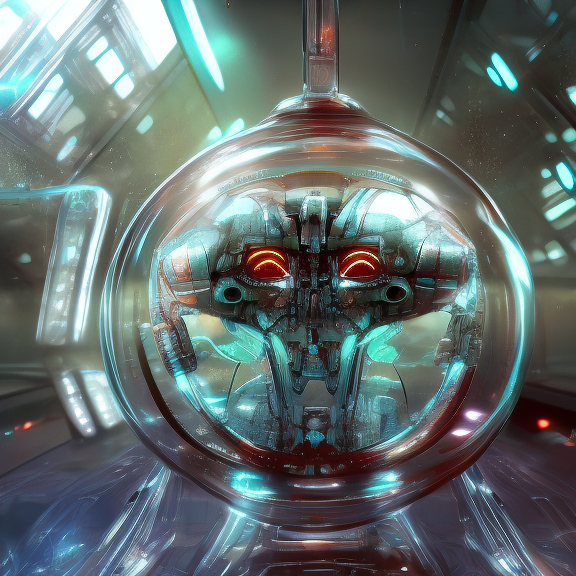 a glass robot, detailed, HD, digital art, centred composition, close up