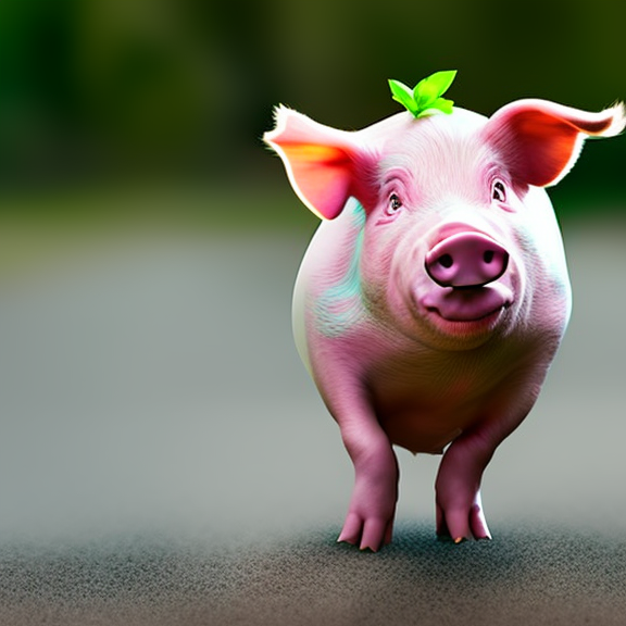 A dancing pig. A dancing pig. trending on shutterstock, cinematic lighting, centered composition