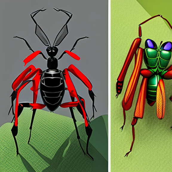 3D models of a team of superhero bugs, each with their own unique exoskeleton designs. These bugs should have abilities and powers that are inspired by real-life insects, such as a beetle that can lift heavy objects or a praying mantis with razor-sharp claws. Design each exoskeleton to be both functional and visually striking, incorporating elements such as armor plating, weapons, and other high-tech enhancements. Show the bugs in action poses, either individually or together as a team, battling against a common enemy. Create detailed backgrounds and environments that complement the action and heroism of the bugs. Additionally you can add the option of interaction like allowing the user to control the bugs and explore the world.