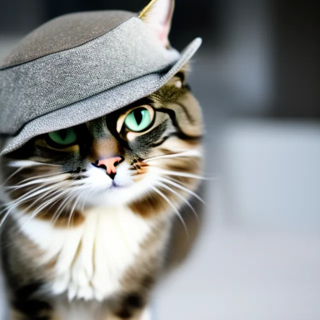 cat wear a hat