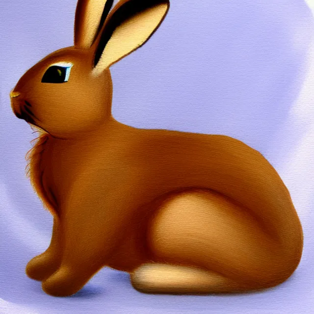 a Paint of rabbit reading book