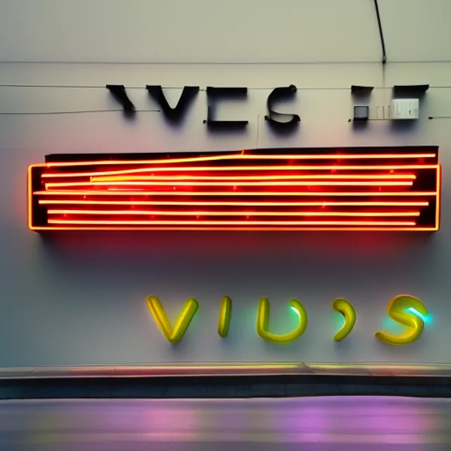 a neon sign that says videos