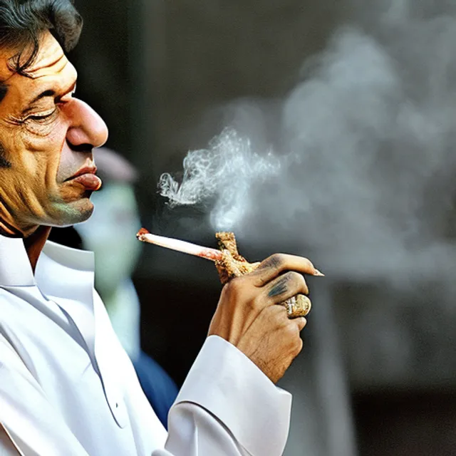 Imran Khan smoking pot