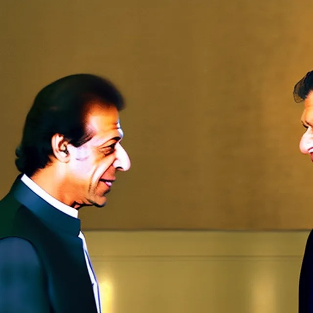 Imran Khan with nawaz sharif