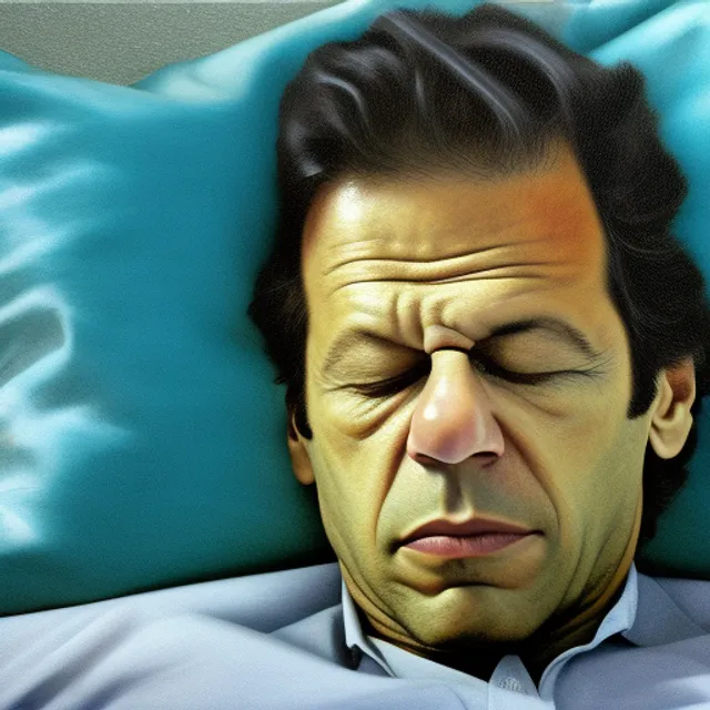 Imran Khan sleeping 