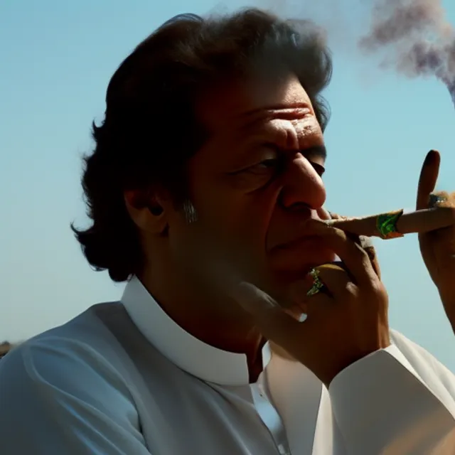 Imran Khan smoking Newports