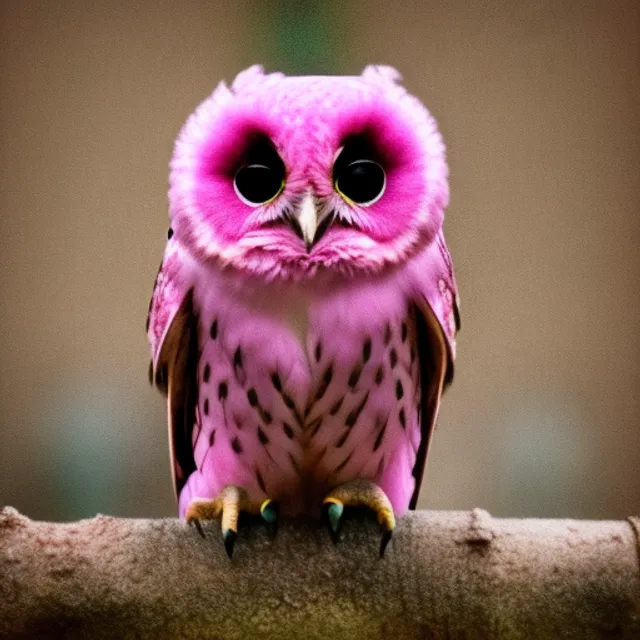 award wining photography of a pink owl sitting in morgan freemans hands 