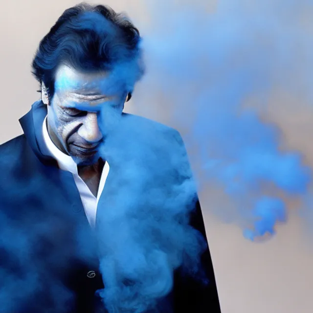 Imran Khan blue smoke