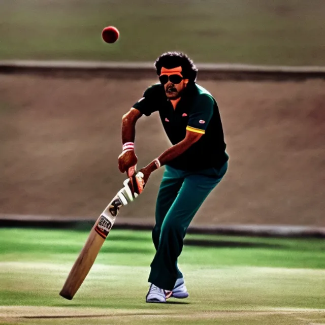 Imran Khan playing cricket 