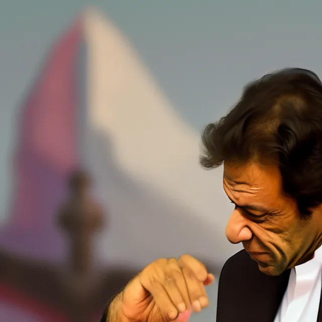 Imran Khan prays