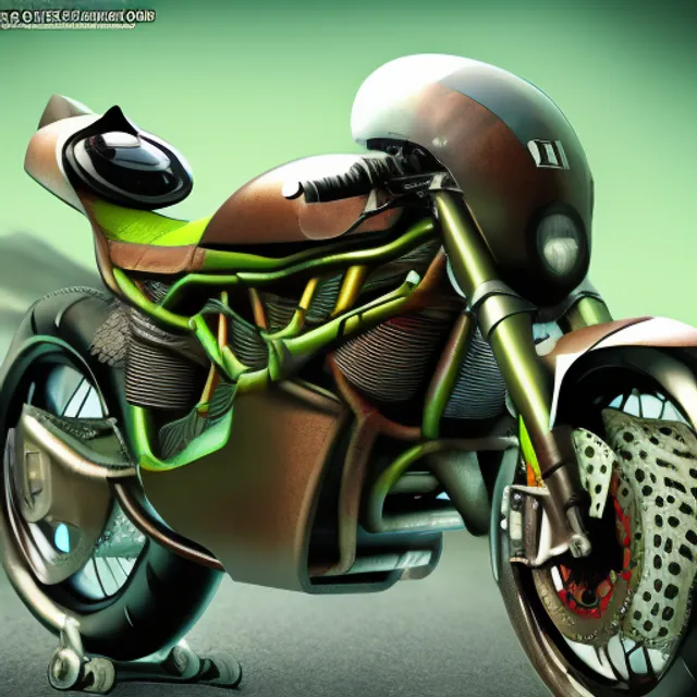 motorcycle monster combination. motorcycle monster combination. sage, concept art”