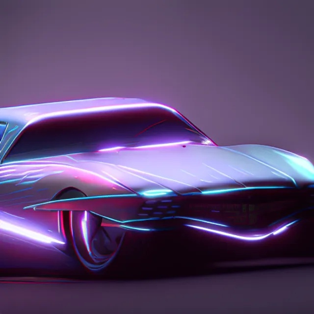 a cyberpunk car driving at night, detailed, HD, high quality, zbrush, Houdini, blender, 