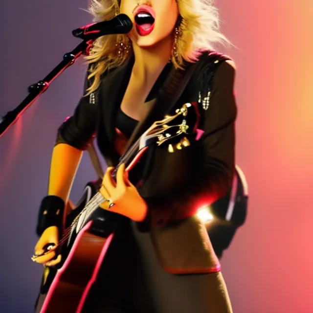 Tylor swift 5d colored singing and guitar 2