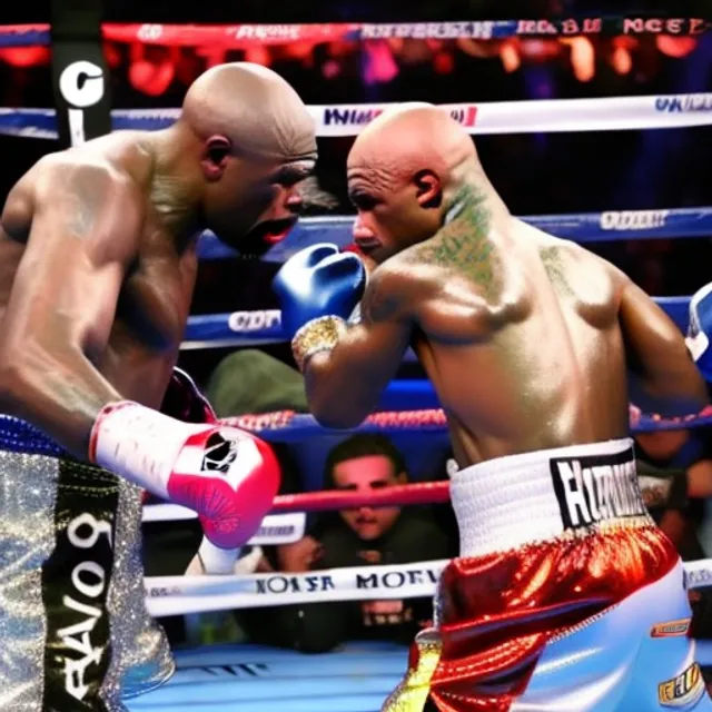 Floyd mayweather jr ep7 knockdown. Floyd mayweather jr ep7 knockdown. futuristic, glowing with colored light