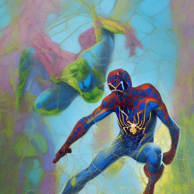 Spiderman ep2. Spiderman ep2. intricate details, Neo-Fauvism