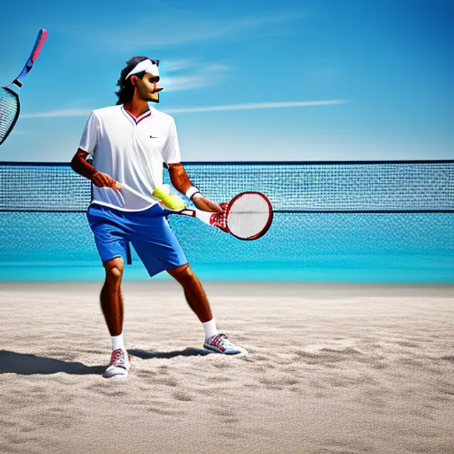 Christianity Ronald go playing tennis with Roger Federer at the beach