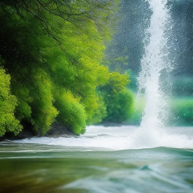 A rainy day in slow motion at the Caspian see, golden rain, extremely detailed photograph. A rainy day in slow motion at the Caspian see, golden rain, extremely detailed photograph