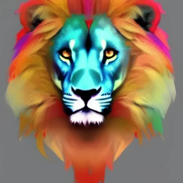 highly colored lion 2.0 
more color add
