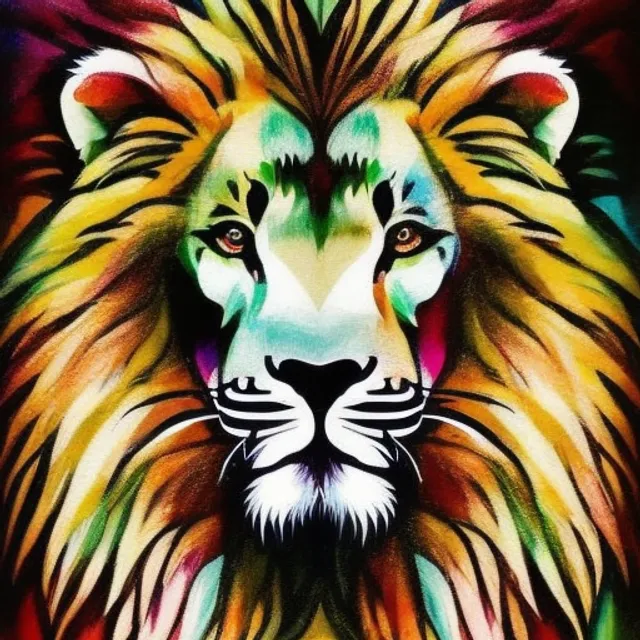 highly colored lion 2.0 
more color add
