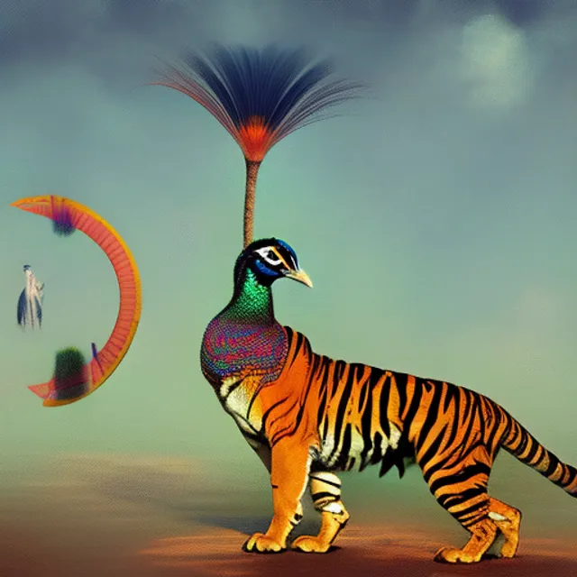 tiger hunt peacock