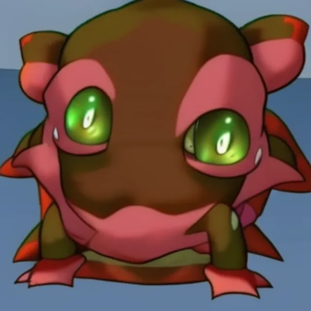 Pokémon morphing into a hideous creature 