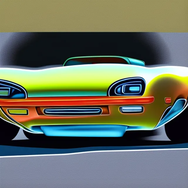 digital drawing of a car 
