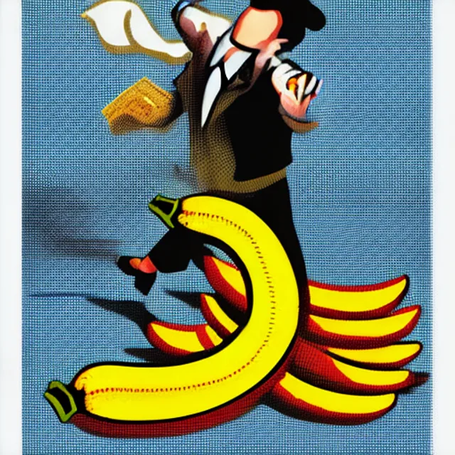 person slipping on a banana, comic book format, pop style, halftone