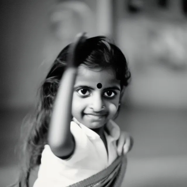 indian girl dancing
