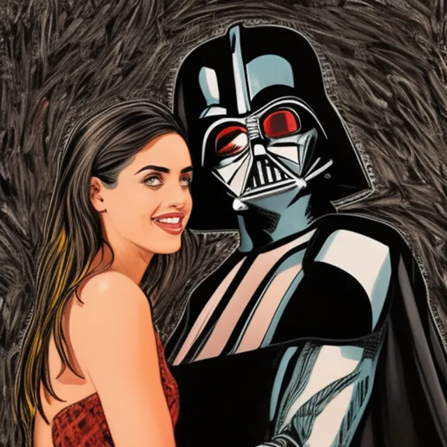 Darth Vader proposes to Ana de armas