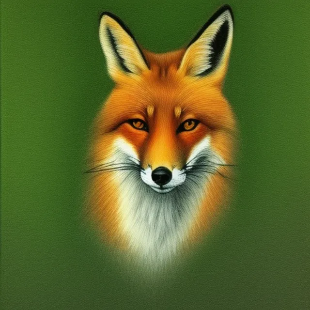 drawing of a fox