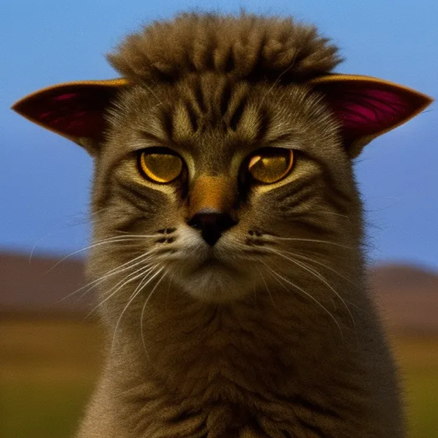Sheep with the head of a cat