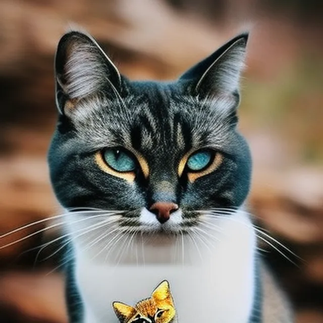A glass of cats in nature