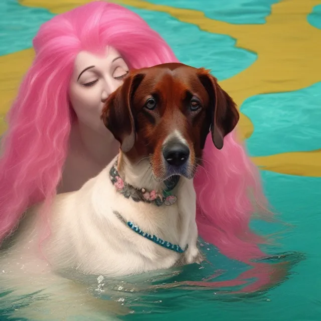 Dog mermaid
