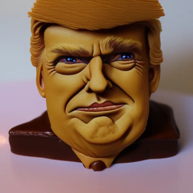 Donald trump made out of chocolate 