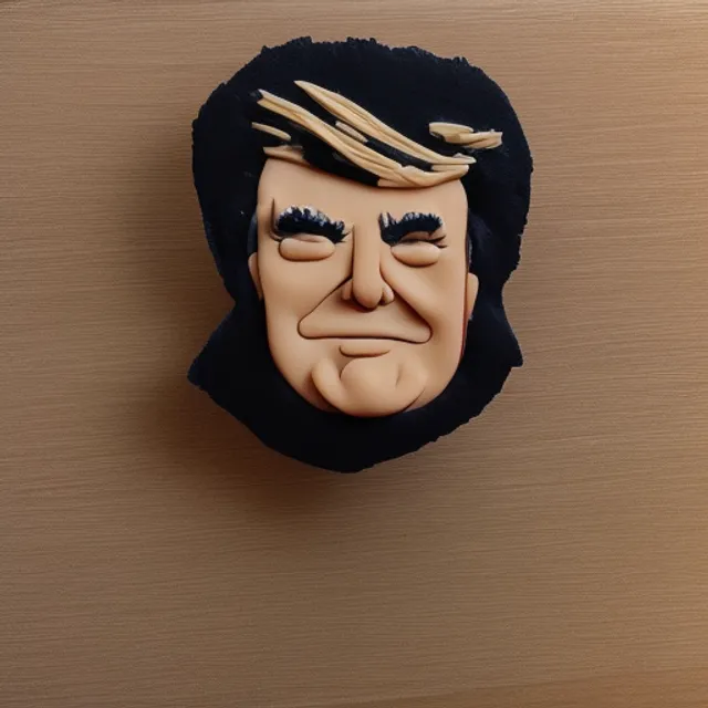 Donald trump made out of chocolate 