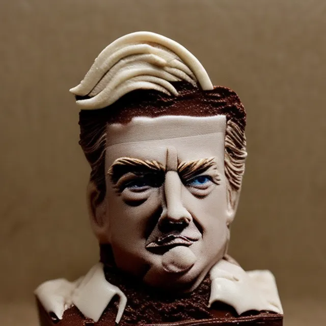 Donald trump made out of chocolate 